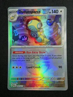 Pokemon Dudunsparce 080/131 Prismatic Evolutions master ball Holo Rare 140 HP - Image 1