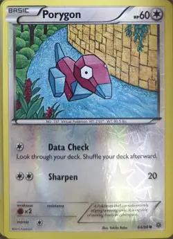 Pokemon Ancient Origins Reverse Holo Porygon 64/98 C NM - Image 1