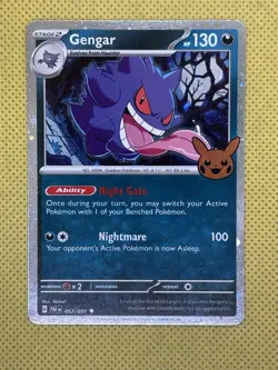 Pokemon Gengar Cosmos Holo 057/091 Trick or Trade Booster 2024 Stage 2 130 HP - Image 1