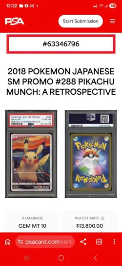 2018 Pokemon Japanese Munch Pikachu PSA 10 GEM MINT #288 SM Promo 🔥 Rare - Image 2