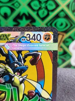 Pokemon Mega Lucario ex (33/45) Mega Evolution Promo NM HOLO - Image 3
