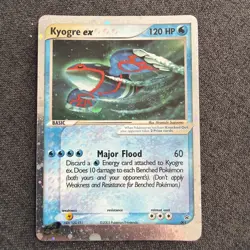 Kyogre EX Holo 2003 Pokemon Black Star Nintendo Promo 001 VERY RARE! - Image 1