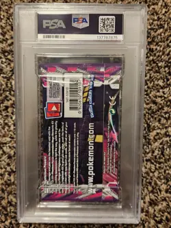 2014 Pokemon Booster XY Phantom Forces Mega Gengar PSA 8 Sealed Pack - Image 2