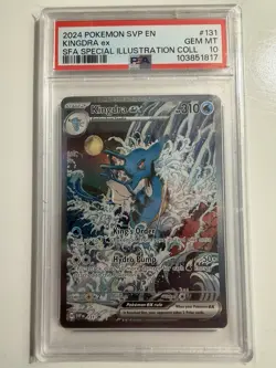 2024 Pokemon SVP Kingdra EN-SV 131 EX PSA 10 Black Star Promo RARE - Image 1