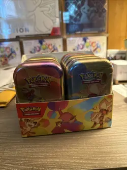 Pokemon Scarlet & Violet SV 151 Mini Tin Display FACTORY SEALED 20 Total Packs - Image 1
