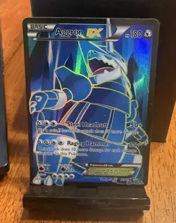Pokemon Aggron EX XY Primal Clash 153/160 Full Art Ultra Rare Holo 180 HP - Image 1
