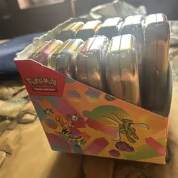 Pokemon TCG Scarlet Violet 151 Mini Tin Display 9 Tins, Sealed, 9/ 10 Arts - Image 3