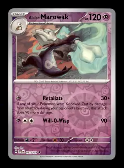 Sv09: Journey Together Pokemon TCG Alolan Marowak Reverse Holo - Image 1