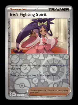 Sv09: Journey Together Pokemon TCG Iris's Fighting Spirit Reverse Holo - Image 1
