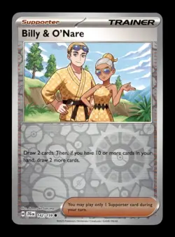 Sv09: Journey Together Pokemon TCG Billy & O'nare Reverse Holo - Image 1