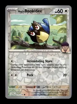 Sv09: Journey Together Pokemon TCG Hop's Rookidee Reverse Holo - Image 1