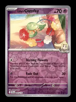 Sv09: Journey Together Pokemon TCG Lillie's Comfey Reverse Holo - Image 1