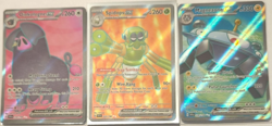 Pokemon Oinkologne EX, Spidops EX, Magnezone EX Holo Lot SV1 English - Image 1