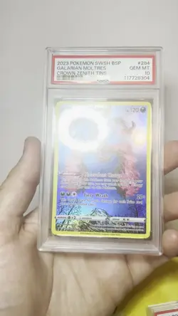 2019-2023 Pokemon SWSH Black Star Promos Galarian Moltres #SWSH284 PSA 10 - Image 2