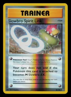 Slowbro Spirit Link 86/108 Uncommon Evolutions Pokemon Reverse Holo Near Mint - Image 1