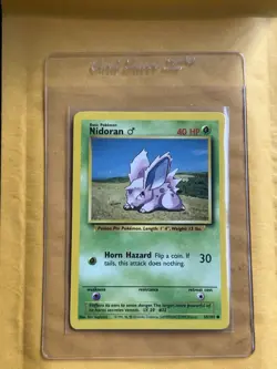 Nidoran 55/102 Pokemon 1999 Unlimited Base Set LP - Image 1