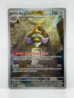 AEGISLASH ⚔ 210/182 Sv04: Paradox Rift Illustration Rare Holo Pokemon NM - Image 1