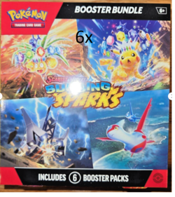 6x Pokemon TCG Scarlet & Violet Surging Sparks Booster Bundle |BRAND NEW SEALED - Image 1
