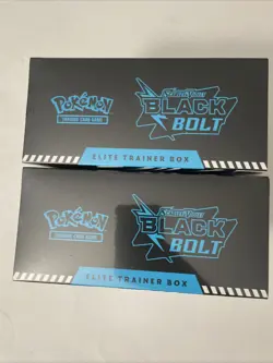Pokemon Black Bolt Elite Trainer Box ETB Lot of 2 New Sealed! - Image 3