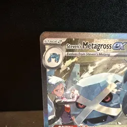 Pokemon TCG Steven's Metagross ex Secret Rare Full Art Holo 289/217 2024 - Image 3