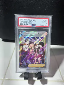 2022 Pokemon SWSH Silver Tempest #TG23 FA Friends in Galar PSA 10 Gem Mint - Image 4