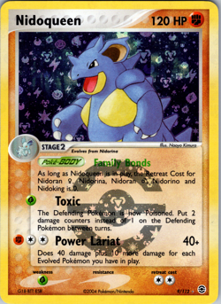 Nidoqueen 9/112 RG: FireRed & LeafGreen Rare Reverse Holo - LP - Image 1