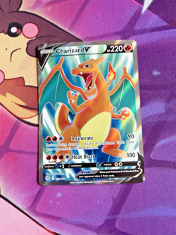 Charizard V - 153/172 [Brilliant Stars] Pokemon TCG - FULL ART ULTRA RARE - LP - Image 1