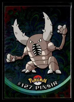 1998 Pokemon Topps TV Animation Edition Foil Blue Logo Pinsir #127 - Image 1