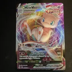 Pokemon Mew VMAX 114/264 Fusion Strike Ultra Rare Full Art Holo - Image 1