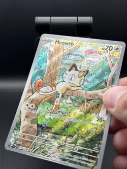 Meowth 106/094 Illustration Rare ME: Phantasmal Flame Pokemon TCG - NM - Image 2
