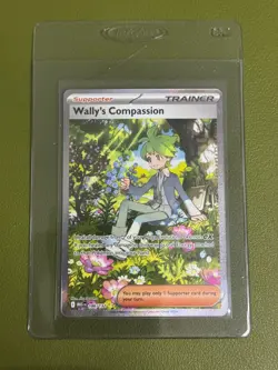 Wally's Compassion Special Illustration Rare 186/132 Mega Evolution Pokemon Eng. - Image 1