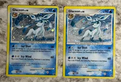 2008 Pokemon Glaceon DP Majestic Dawn 020/100 Deck Exclusives Holo - LOT OF 2 MP - Image 1