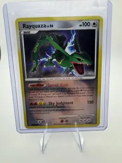 Pokemon TCG Rayquaza LV.X Legends Awakened 14/146 Reverse Holo Rare 2008 - Image 1