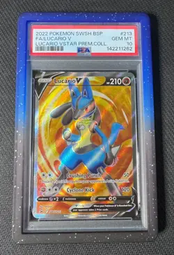 Pokemon Lucario V 213 Black Star Promo PSA 10 GEM MINT - Image 1