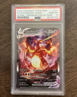Pokemon Charizard VMAX SWSH261 Sword & Shield Promo Holo Full Art PSA 10 2022 - Image 1