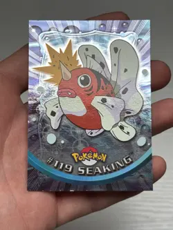 Pokemon Topps Seaking TV Animation Edition Foil Blue Logo #119 - Image 1