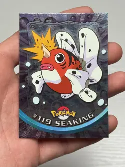 Pokemon Topps Seaking TV Animation Edition Foil Blue Logo #119 - Image 2