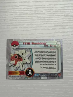Pokemon Topps Seaking TV Animation Edition Foil Blue Logo #119 - Image 3