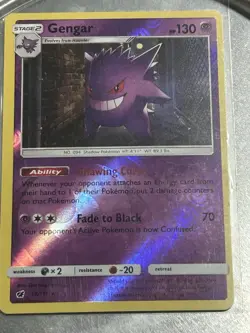 Gengar 38/111 Reverse Holo Rare Pokemon Crimson Invasion LP/NM - Image 1