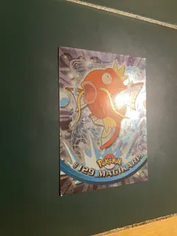 Pokemon Topps Magikarp #129 Chrome Blue Label TV Animation Edition - Image 3