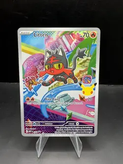 Litten Promo 044 First Partner Illustration Collection Pokemon TCG - NM - Image 1