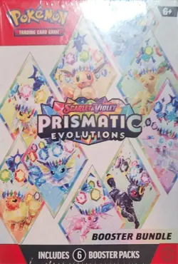 Pokemon TCG: S&V Prismatic Evolutions Booster Bundle (6pks) Factory Sealed - Image 1