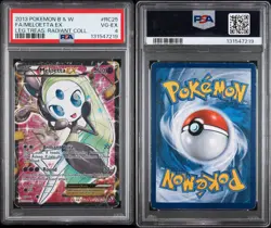 Pokemon Meloetta EX Legendary Treasures Radiant Coll. Full Art #RC25 PSA 4 - Image 3
