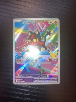Litten 044 First Partner Illustration Collection Promo Pokemon English NM - Image 2