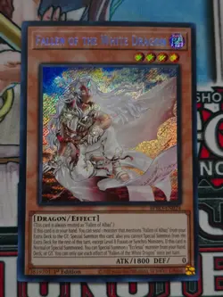 Yugioh - Fallen of The White Dragon BPRO-EN024 Secret Rare Near Mint In Hand - Image 1