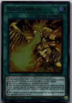 Blaze Cannon Ultra Rare Legendary Duelists: Rage of Ra LED7-EN005 LP - Image 1