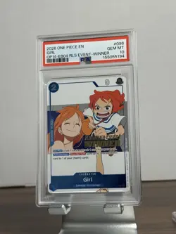 2026 ONE PIECE PROMOS THE AZURE SEA'S SEVEN RELEASE EVENT-WINNER GIRL PSA 10 - Image 1