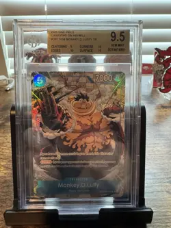 2025 ONE PIECE CARRYING ON HIS WILL TR #OP11058 MONKEY D. LUFFY BGS 9.5 - Image 1