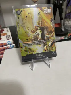 Bandai Vegeta Battle Card FS09-15 Dragon Ball Legends English 30000 Power Cost 6 - Image 1