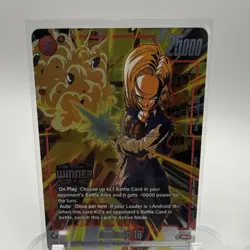 Bandai Dragon Ball Super FB05 FP Bulma Android 18 Winner Judge Card Lot (2) - Image 4